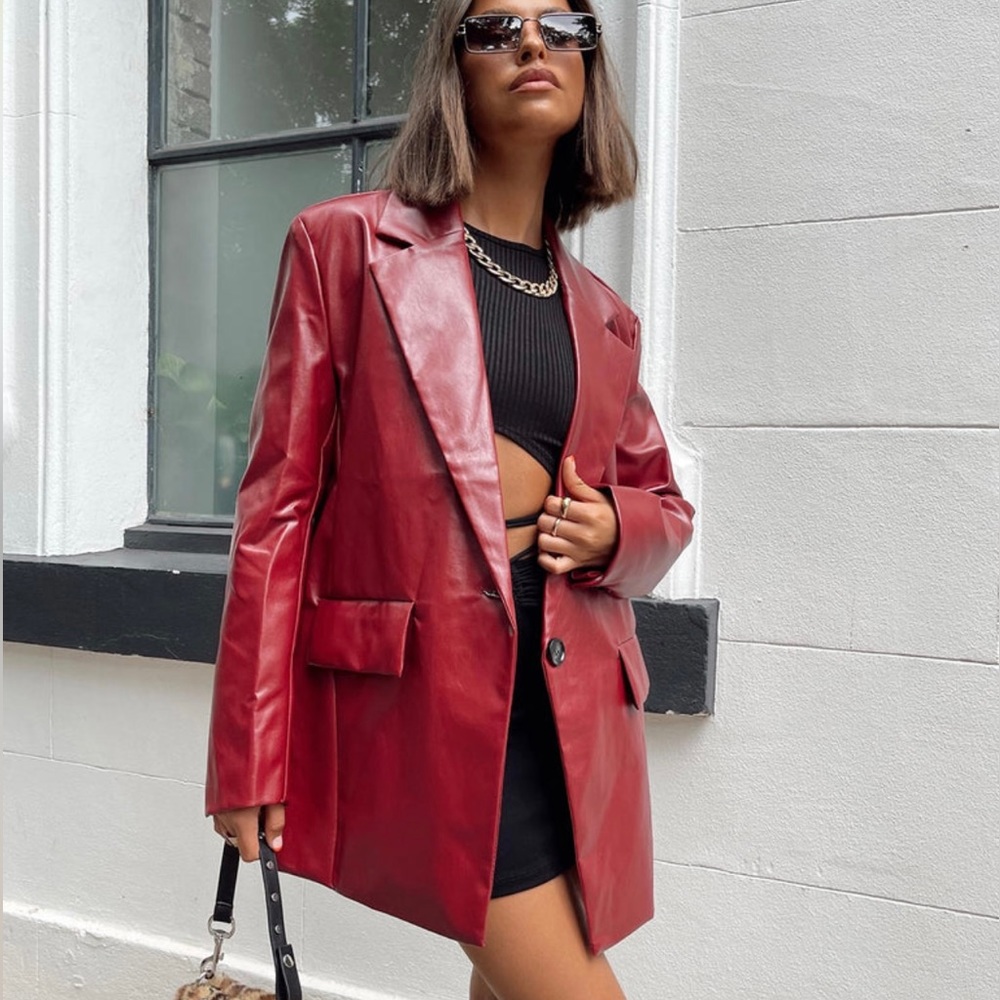 Jocelyn Blazer in burgundy, S/M